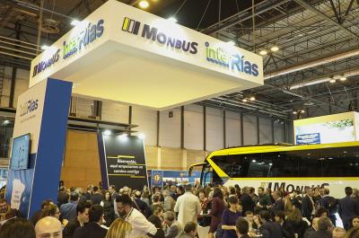 View of the stand of Monbus in Fitur 2019