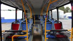 Interior accesible del autobús MAN de Gas Natural de Monbus.