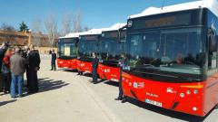 Autobusos de Monbus MAN amb motor de Gas Natural Comprimit.