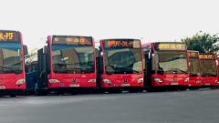 Monbus buses of line service 88 (Port of Barcelona)