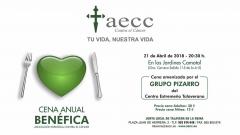 Cartel cena anual benéfica AECC Talavera