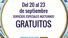 Affiche d’information des services gratuits Fêtes de San Mateo 2018