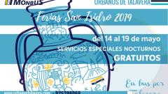 Cartel servizos especiais San Isidro 2019 en Talavera