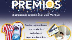 El Club Monbus lanza su sección de premios con regalos exclusivos