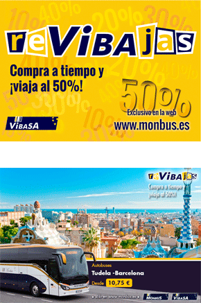 ReVibajas in Vibasa. Purchase on time and travel at 50%!
