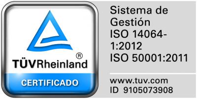 Certificacións ISO 50001 e ISO 14064