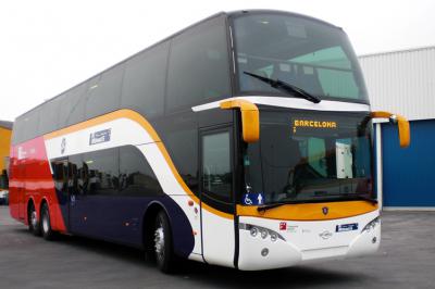 Autobus Monbus offrant un service discrétionnaire - à la demande