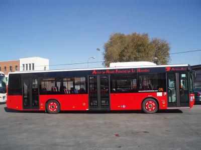 Transporte de Monbus en Alcalá de Henares.