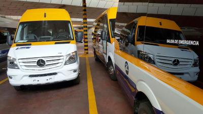 Sprinter Mercedes - Benz of Monbus used for school services
