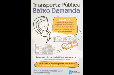 Affiche du Transport à la demande de Galice