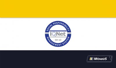 Logotip del certificat IQNet SR 10 de Responsabilitat Social