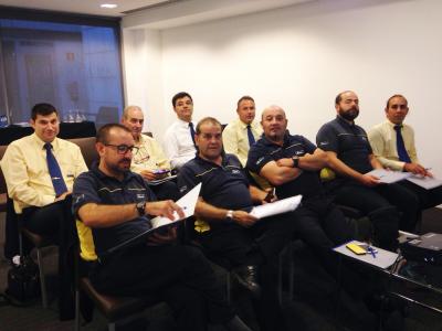 Drivers of Monbus attending a course