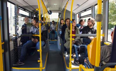 Usuarios do servizo de transporte urbano de Talavera