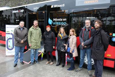 Presentació del nou autobús híbrid d'Urbans de Lugo