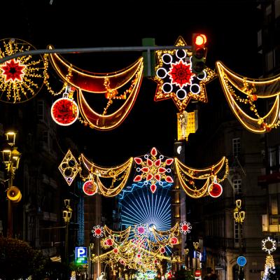 Christmas lights in Vigo city