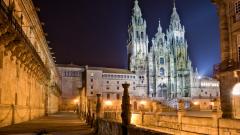 Catedral de Santiago de Compostela dende a praza do Obradoiro