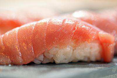 Sashimi de salmó en el Saló de Gourmets Madrid 2015