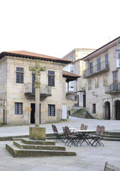 Plaça de la Leña al Casc Històric de Pontevedra