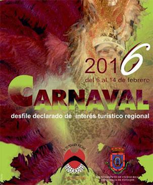 Cartel oficial en el Carnaval de Ciudad Real 2016.