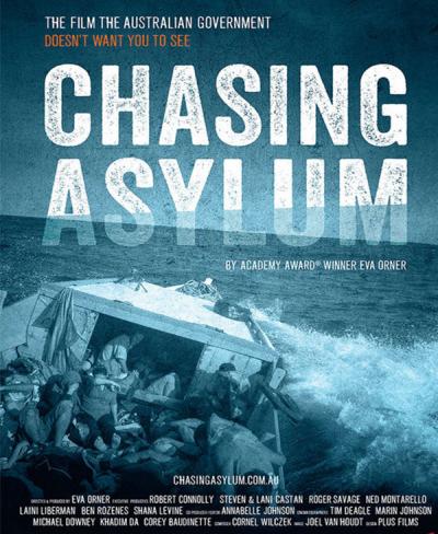 Cartel oficial de la película Chasing Asylum del FICMA