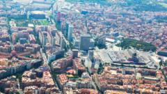Vista aèria de la ciutat de Barcelona