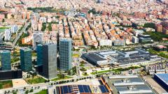 Vista aérea da cidade de Barcelona