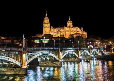 Puente romano de Enrique Estevan sobre el río Tormes en Salamanca