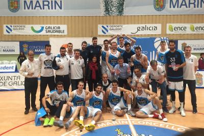 Equipo Monbus Obradoiro ganadores de la Copa Galicia