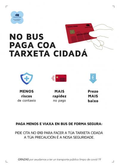 Cartel promocional de la Tarjeta Ciudadana del Concello de Lugo