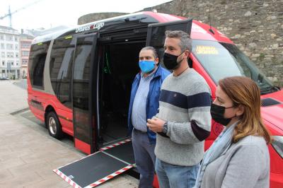 Presentación del nuevo microbús de Urbanos de Lugo
